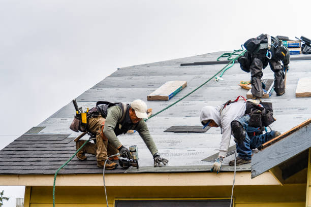 Professional Roofing technician working in East Freetown, MA